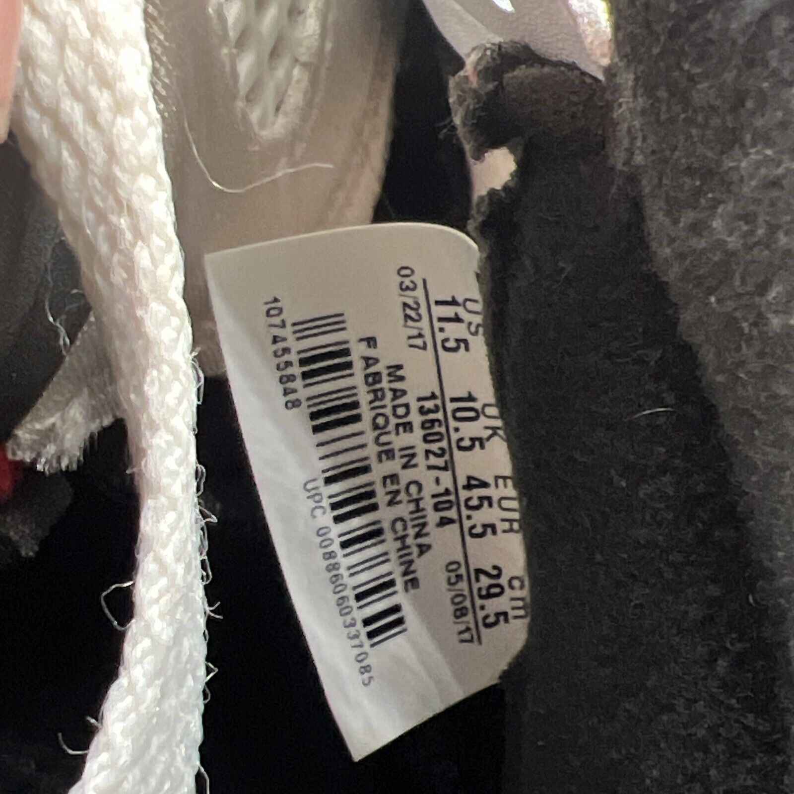 Size 11.5 - Air Jordan 5 Retro White Cement (136027-104)