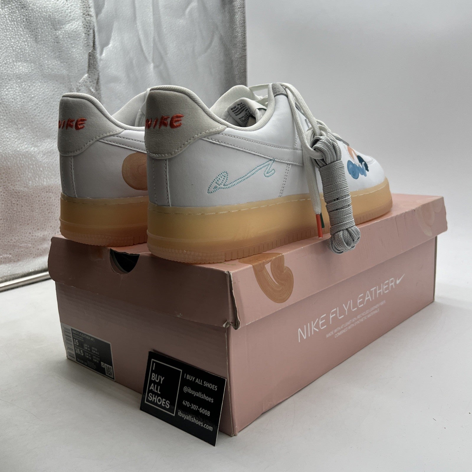 Size 15 - Nike Mayumi Yamase x Air Force 1 Flyleather Earth Day (DB3598-100)