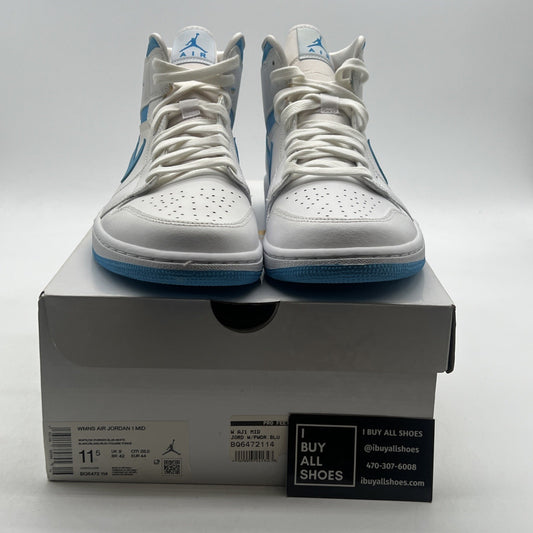 Size 11.5 - Air Jordan 1 Mid UNC W (BQ6472-114)
