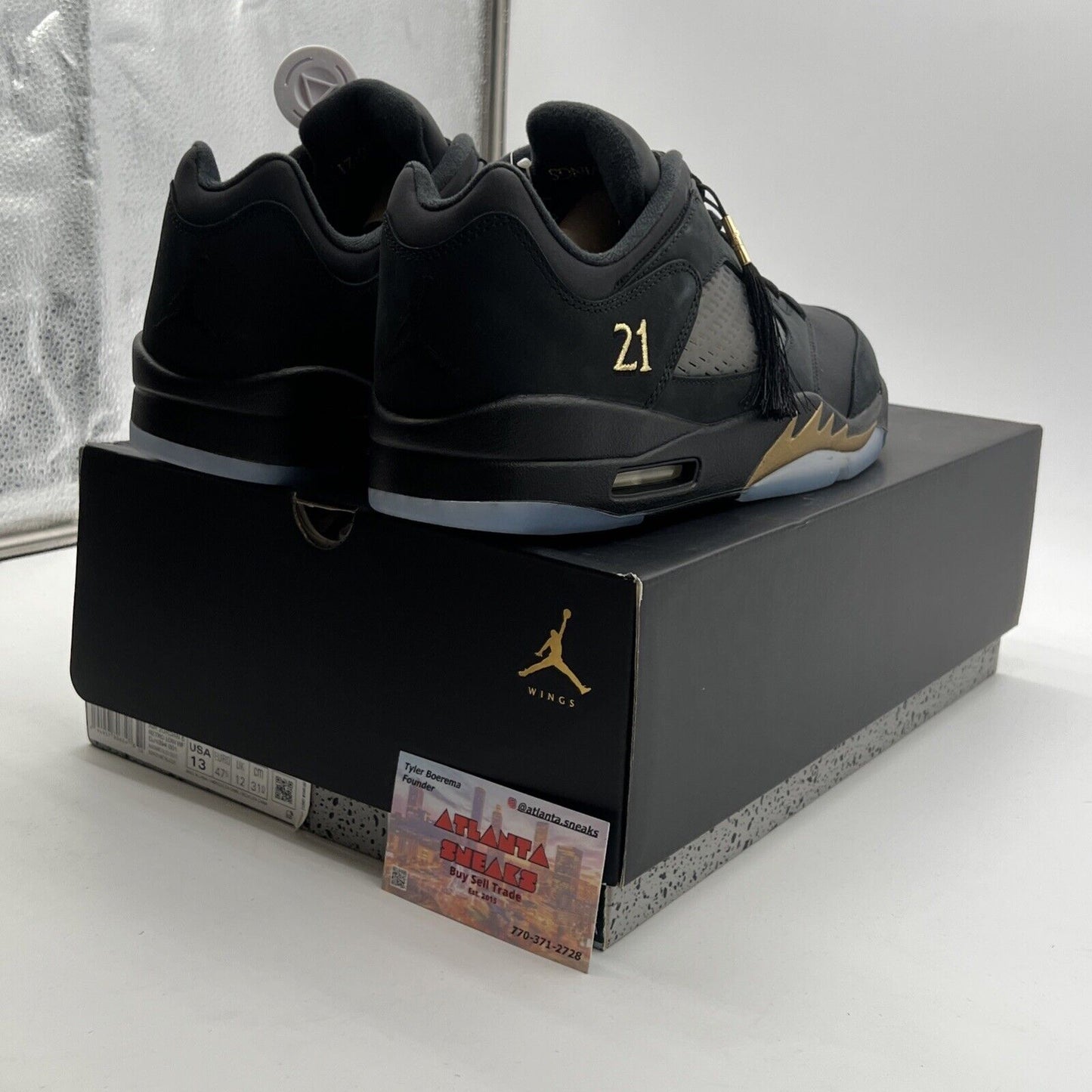 Size 13 - Air Jordan 5 Retro Wings Low Class of 2020-21 (DJ1094-001)