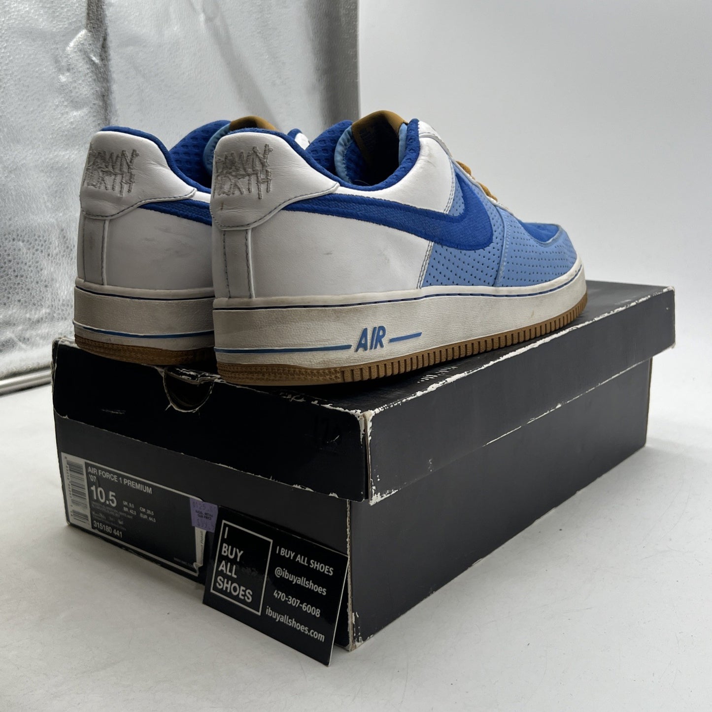 Size 10.5 - Nike Air Force 1 Premium 07 Blue (315180-441)