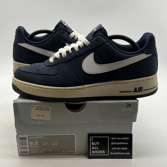 Size 9.5 - Nike Air Force 1 Obsidian White (488298-421)