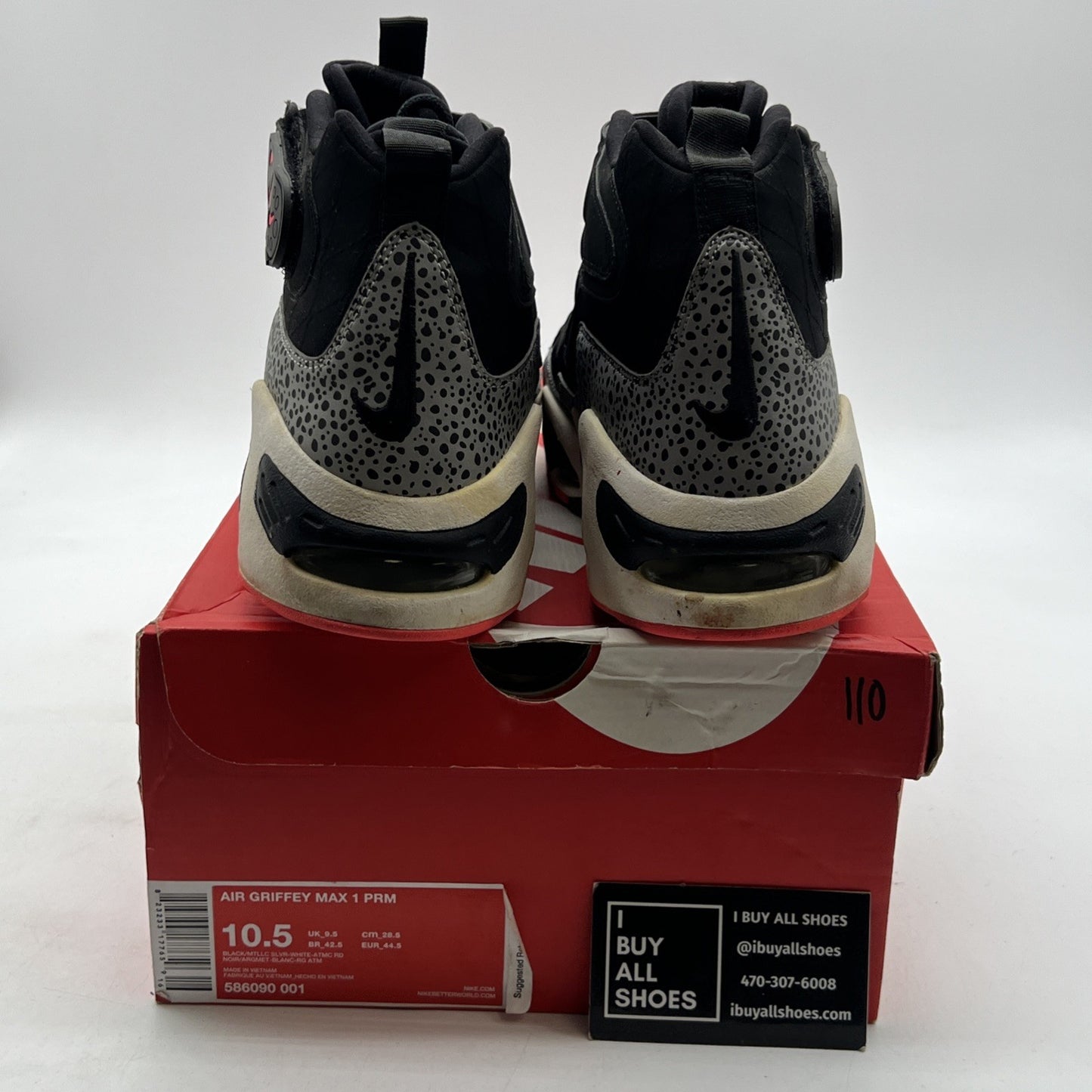 Size 10.5 - Nike Air Griffey Max 1 Prm Safari (586090-001)