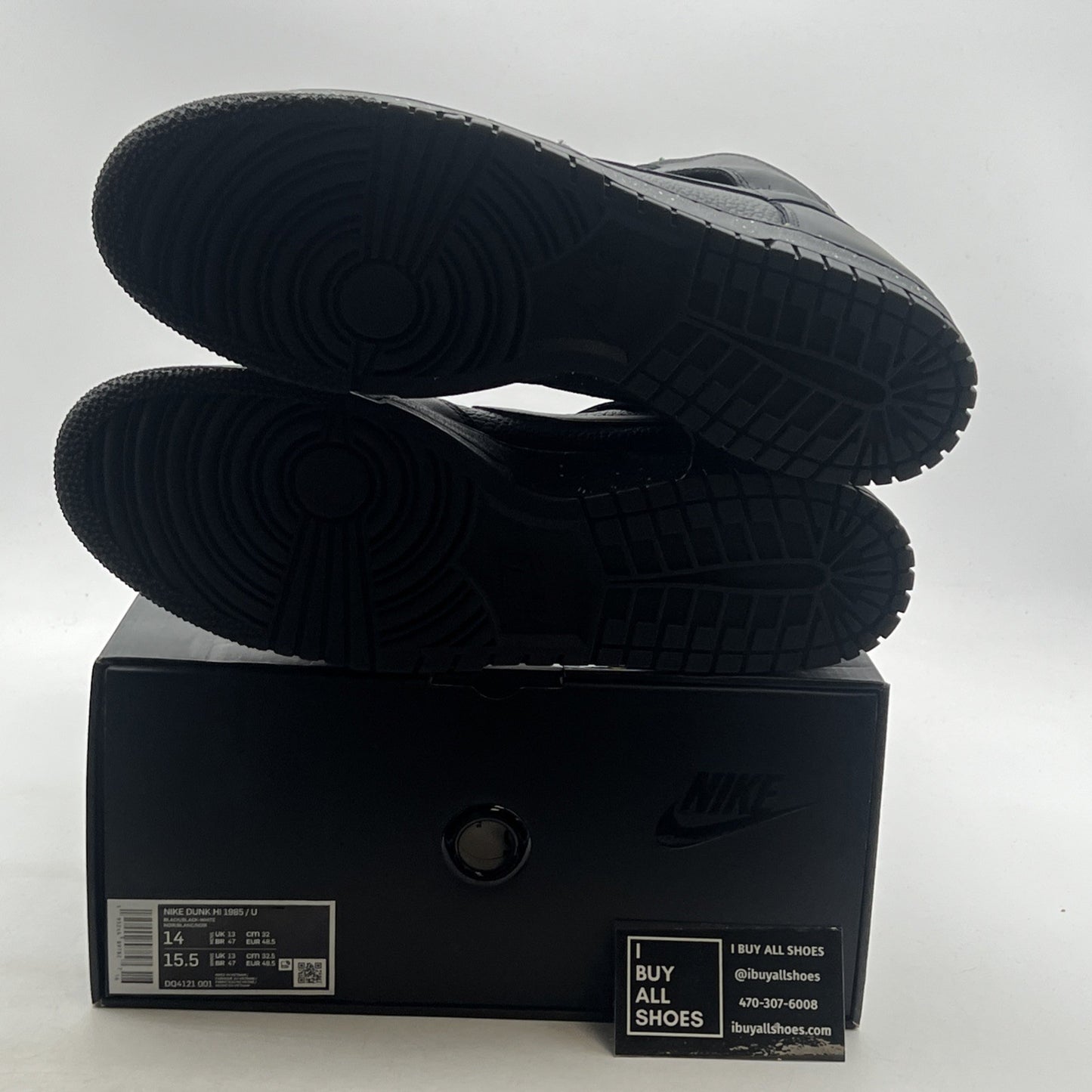 Size 14 - Nike Undercover x Dunk 1985 High Chaos - Black (DQ4121-001)