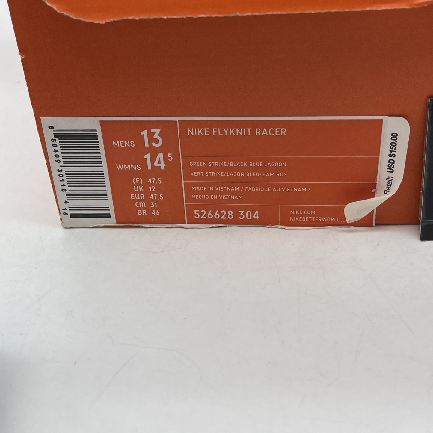 Size 13 - Nike Flyknit Racer 2015 Multi-Color Black Suede (526628-304)