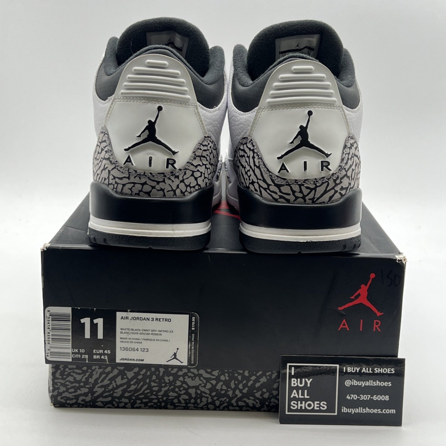 Size 11 - Air Jordan 3 Retro Infrared 23 (136064-123)