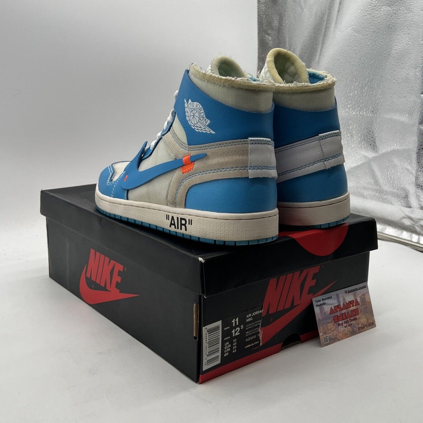 Size 11 - Air Jordan 1 Retro OG x Off-White High UNC (AQ0818-148)