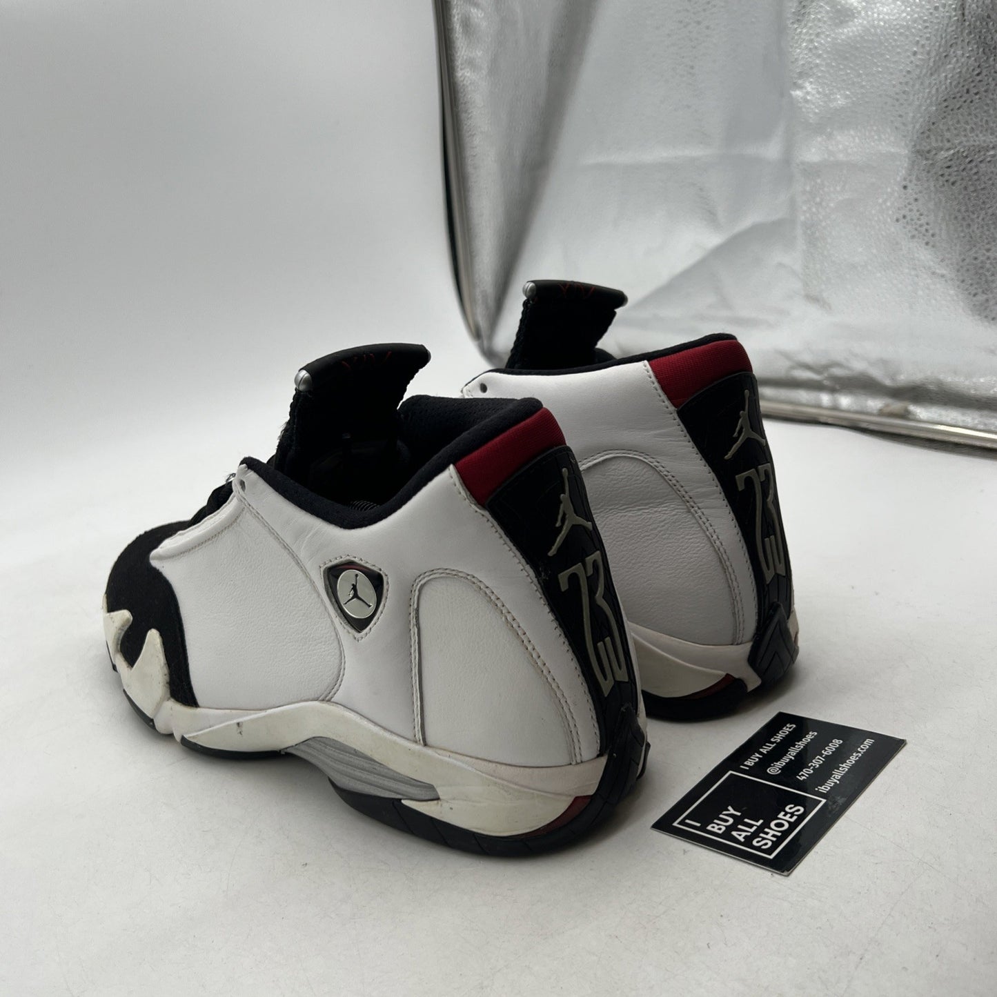 Size 10.5 - Air Jordan 14 Retro 2014 Black Toe (487471-102)