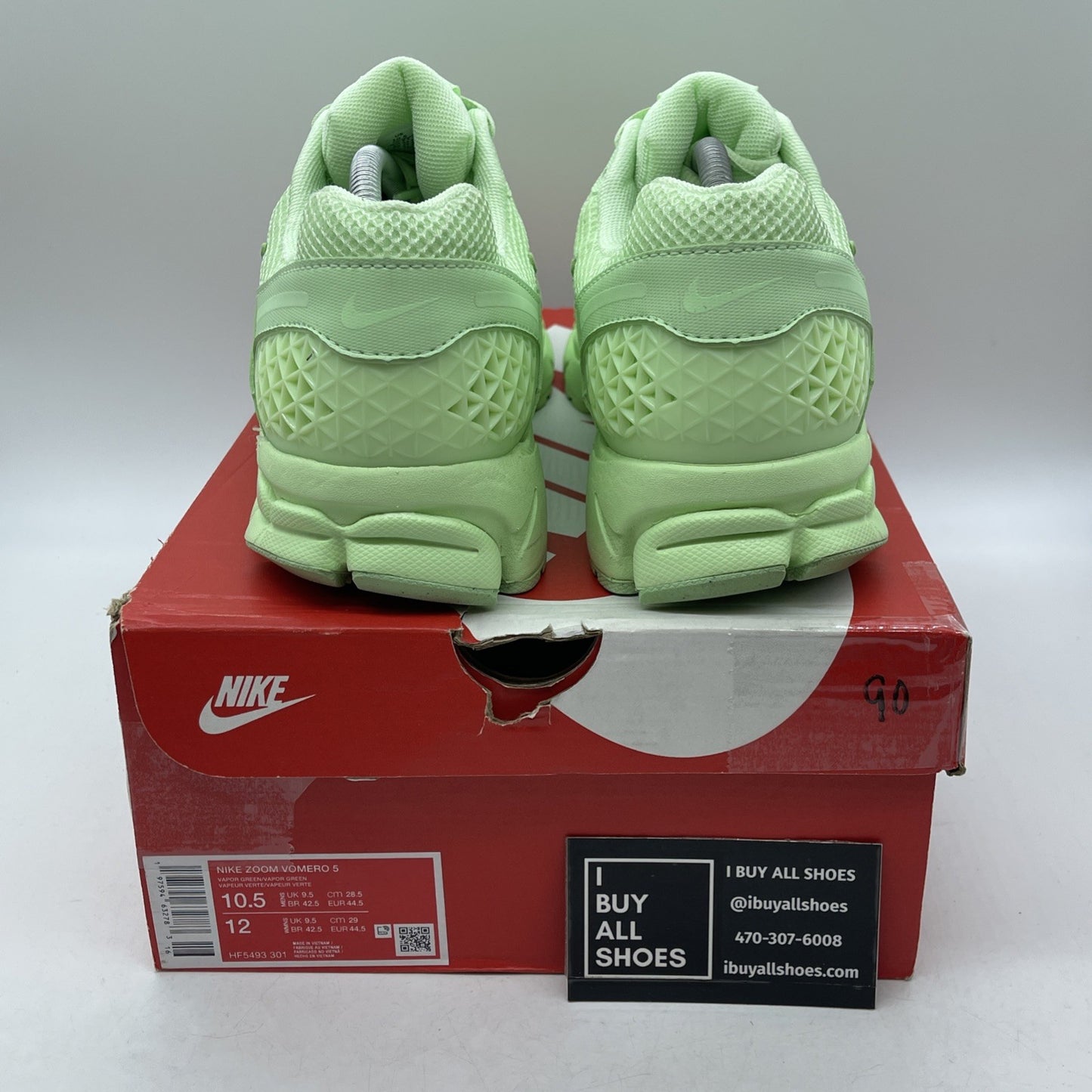 Size 10.5 - Nike Air Zoom Vomero 5 Vapor Green Suede Leather (HF5493-301)