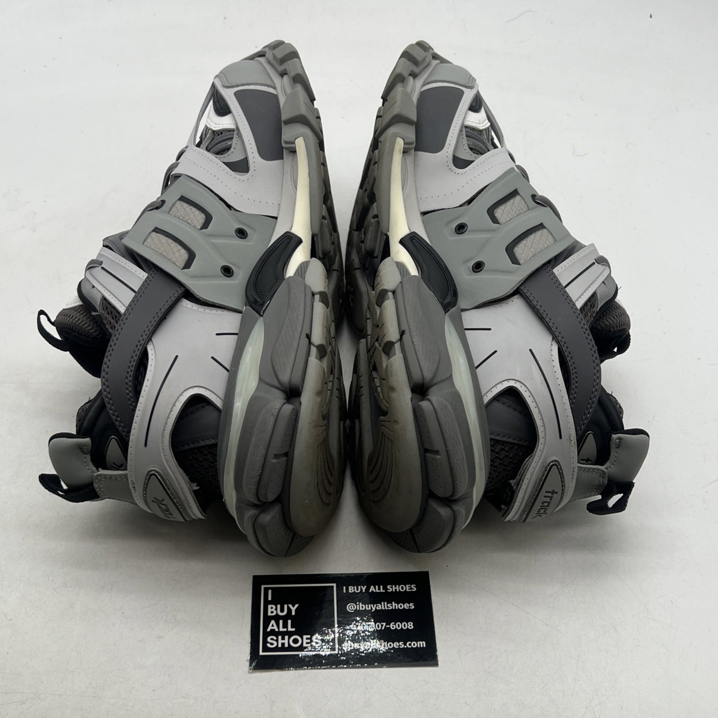 Size 43 (10 US)- Balenciaga Track LED Sneaker ' Silver Grey '