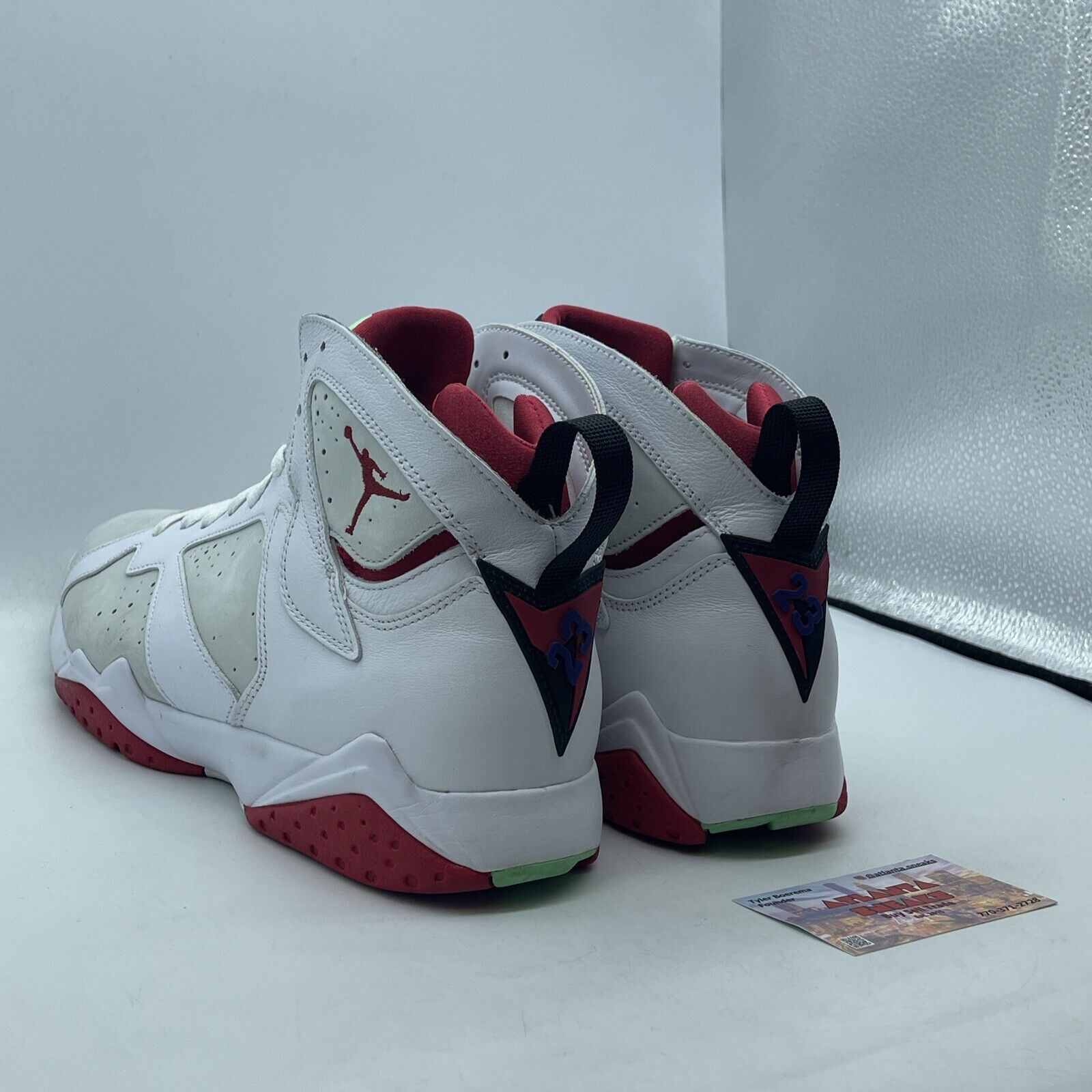 Size 11 - Air Jordan 7 Retro 2015 Hare White Red Purple Green (304775-125)