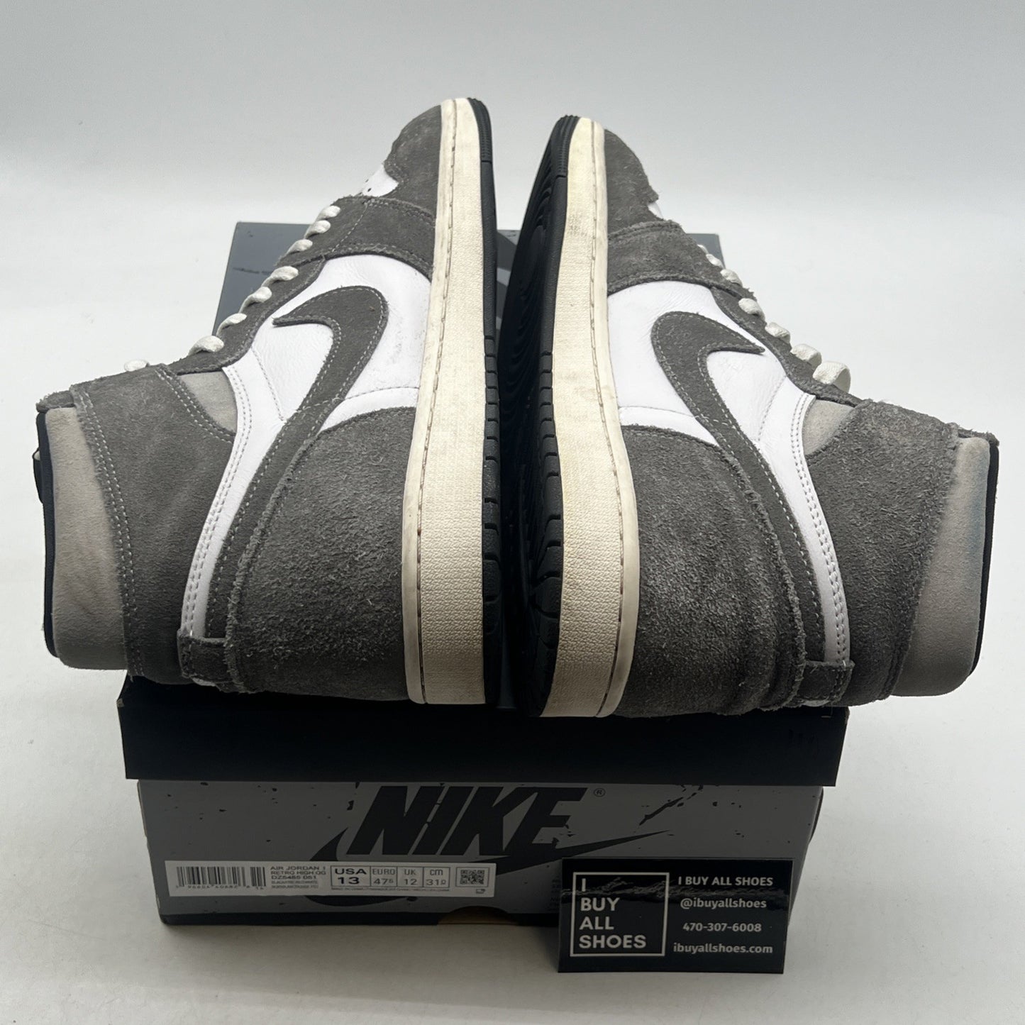 Size 13 - Air Jordan 1 Retro OG High Washed Black (DZ5485-051)