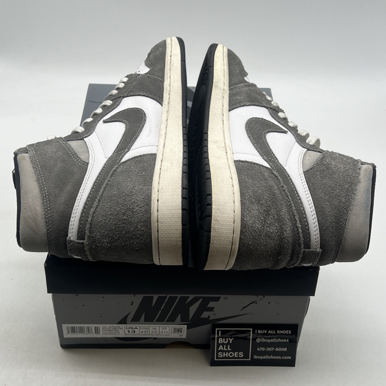 Size 13 - Air Jordan 1 Retro OG High Washed Black (DZ5485-051)