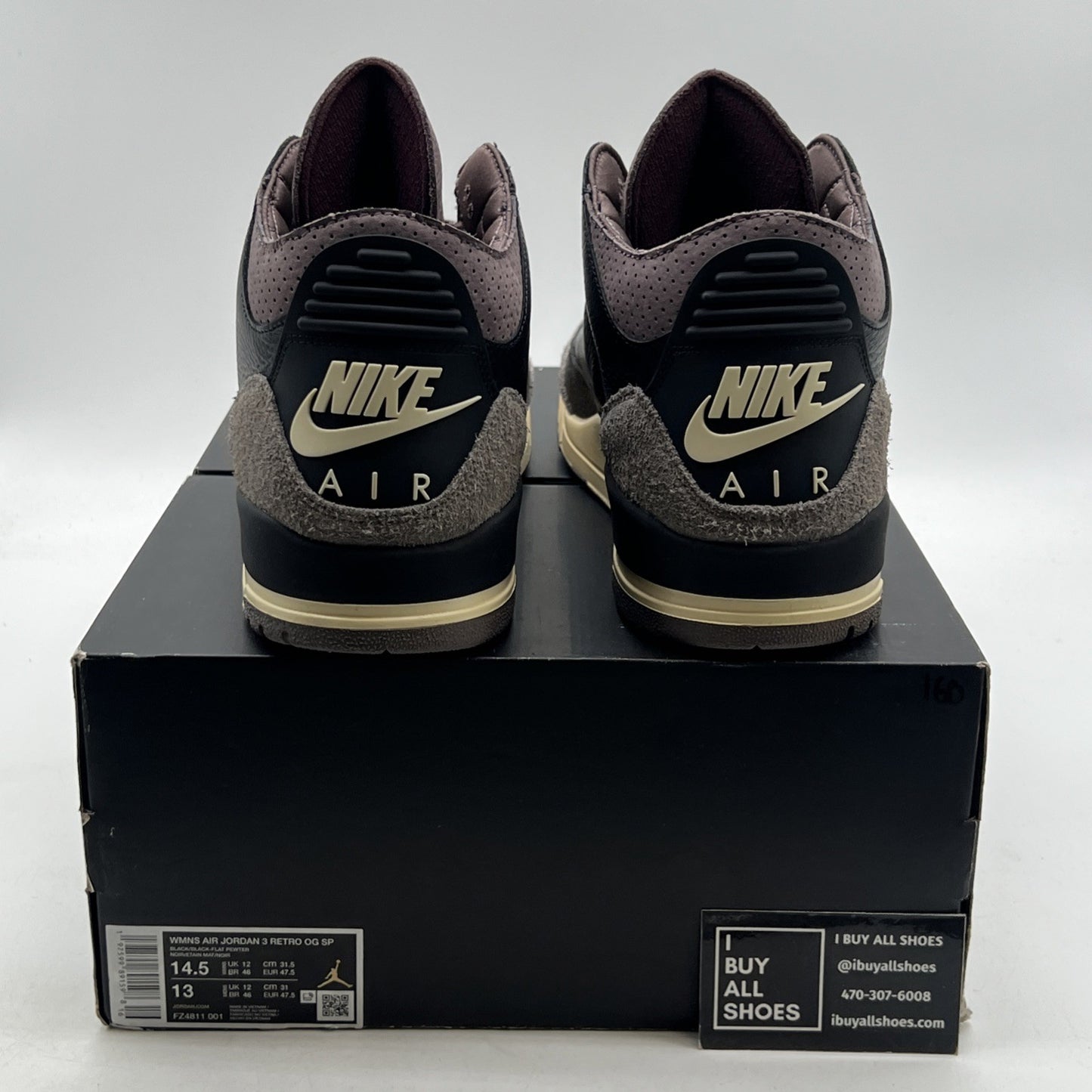 Size 14.5W- A Ma Maniére x Air Jordan 3 Retro “While You Were Sleeping”