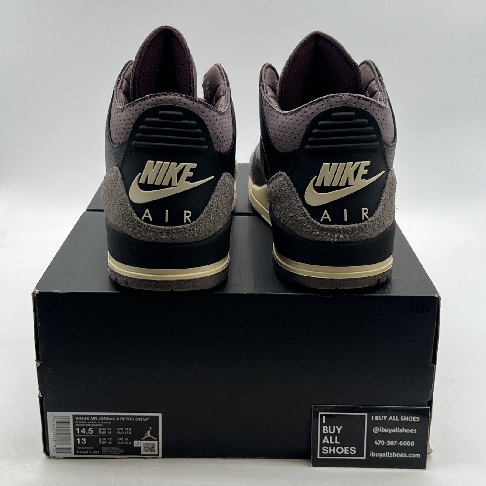 Size 14.5W- A Ma Maniére x Air Jordan 3 Retro “While You Were Sleeping”