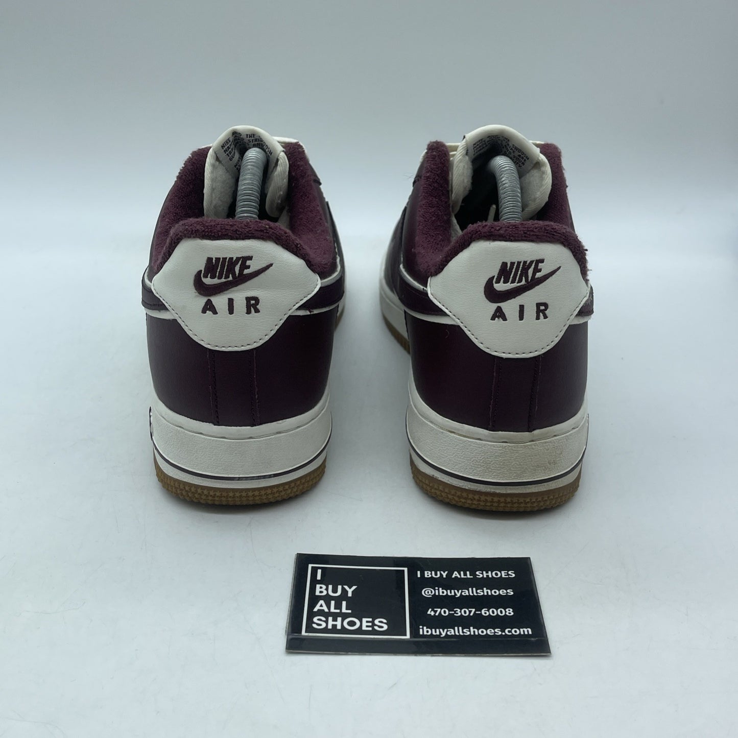 Size 8 - Nike Air Force 1 '07 LV8 College Pack - Night Maroon (DQ7659-102)