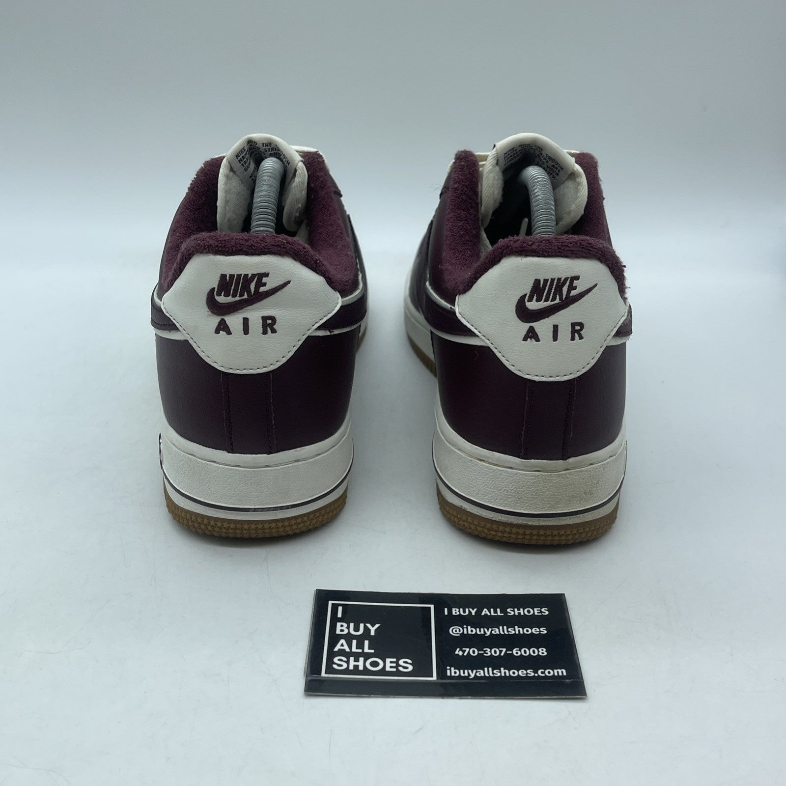 Size 8 - Nike Air Force 1 '07 LV8 College Pack - Night Maroon (DQ7659-102)
