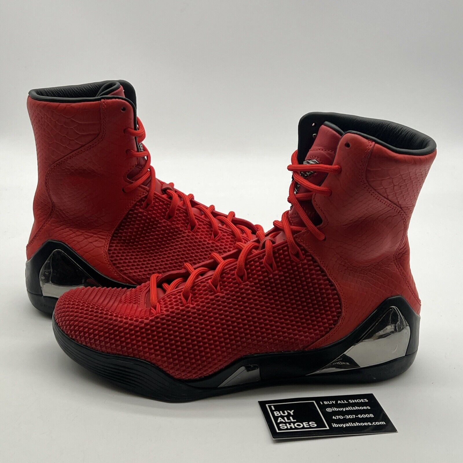Size 10 - Nike Kobe 9 KRM EXT High Red Mamba (716993-600)