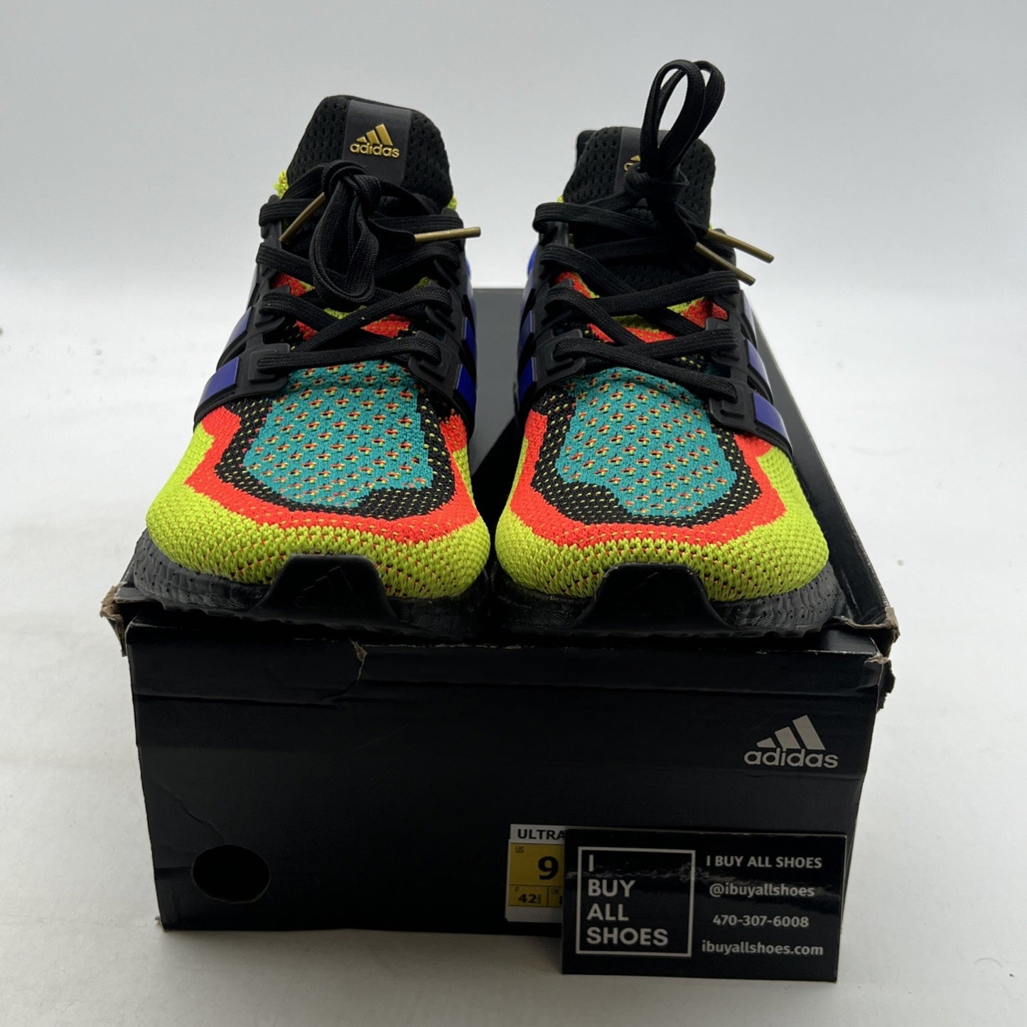 Size 9 - adidas UltraBoost 2.0 DNA What The - Core Black (FW8711)