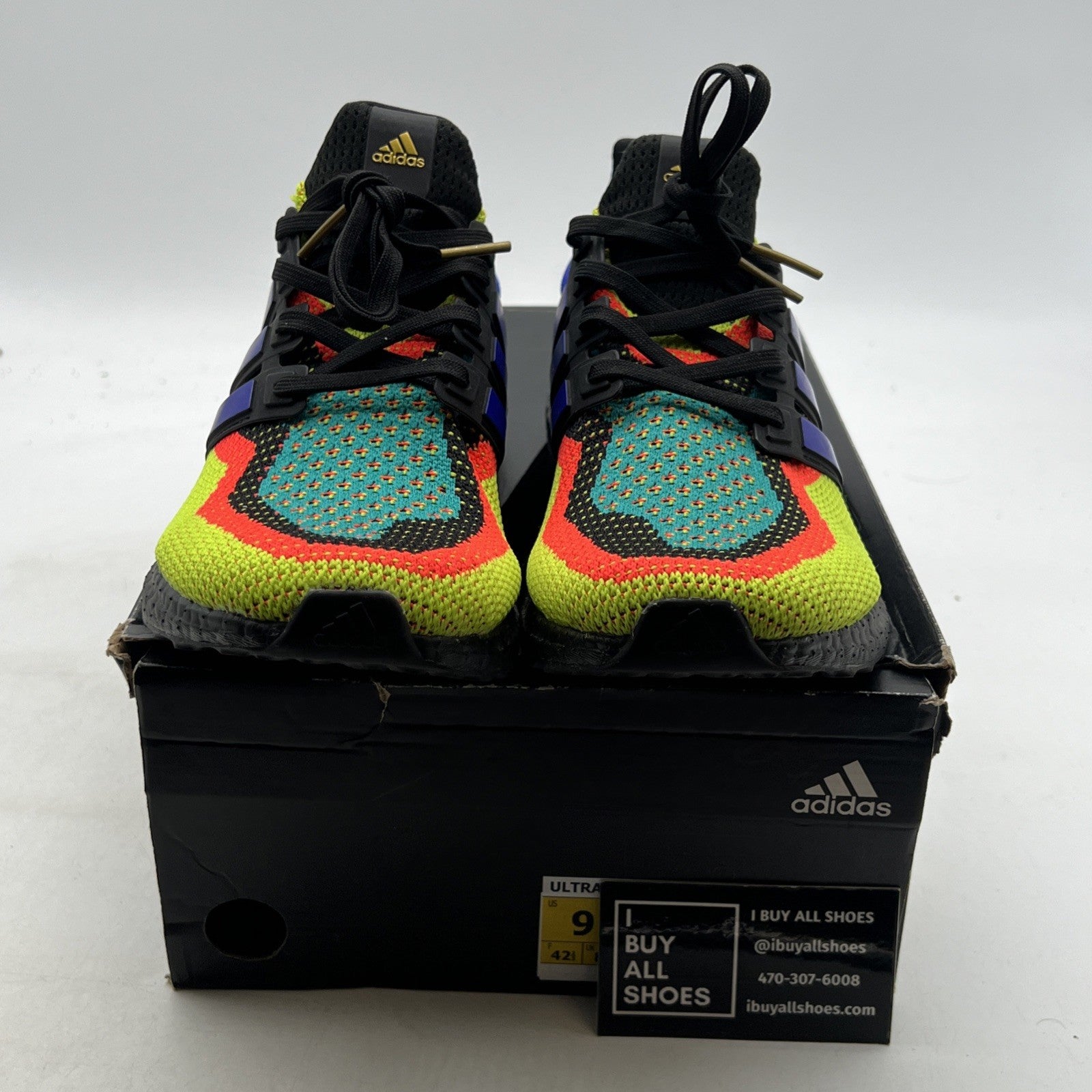 Size 9 - adidas UltraBoost 2.0 DNA What The - Core Black (FW8711)