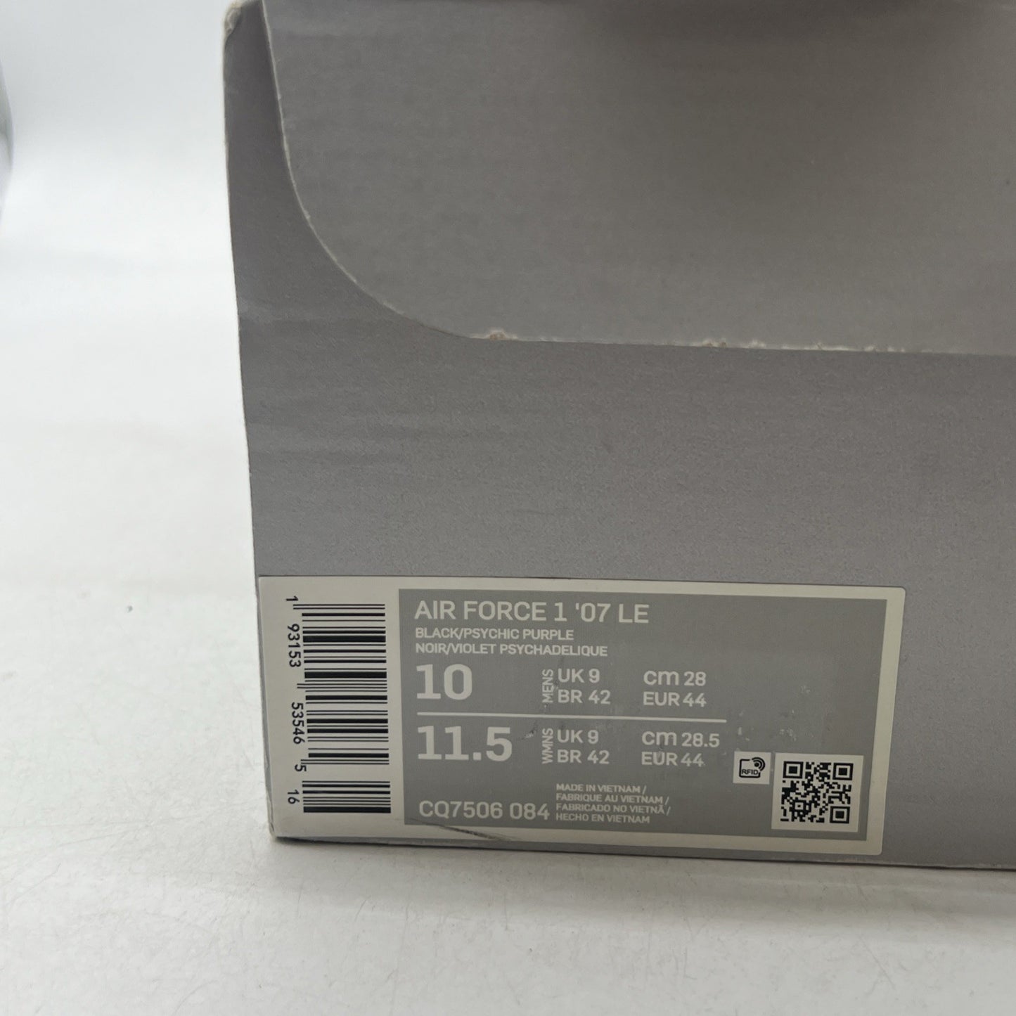 Size 10 - Nike Air Force 1 Low Shibuya - Black (CQ7506-084)