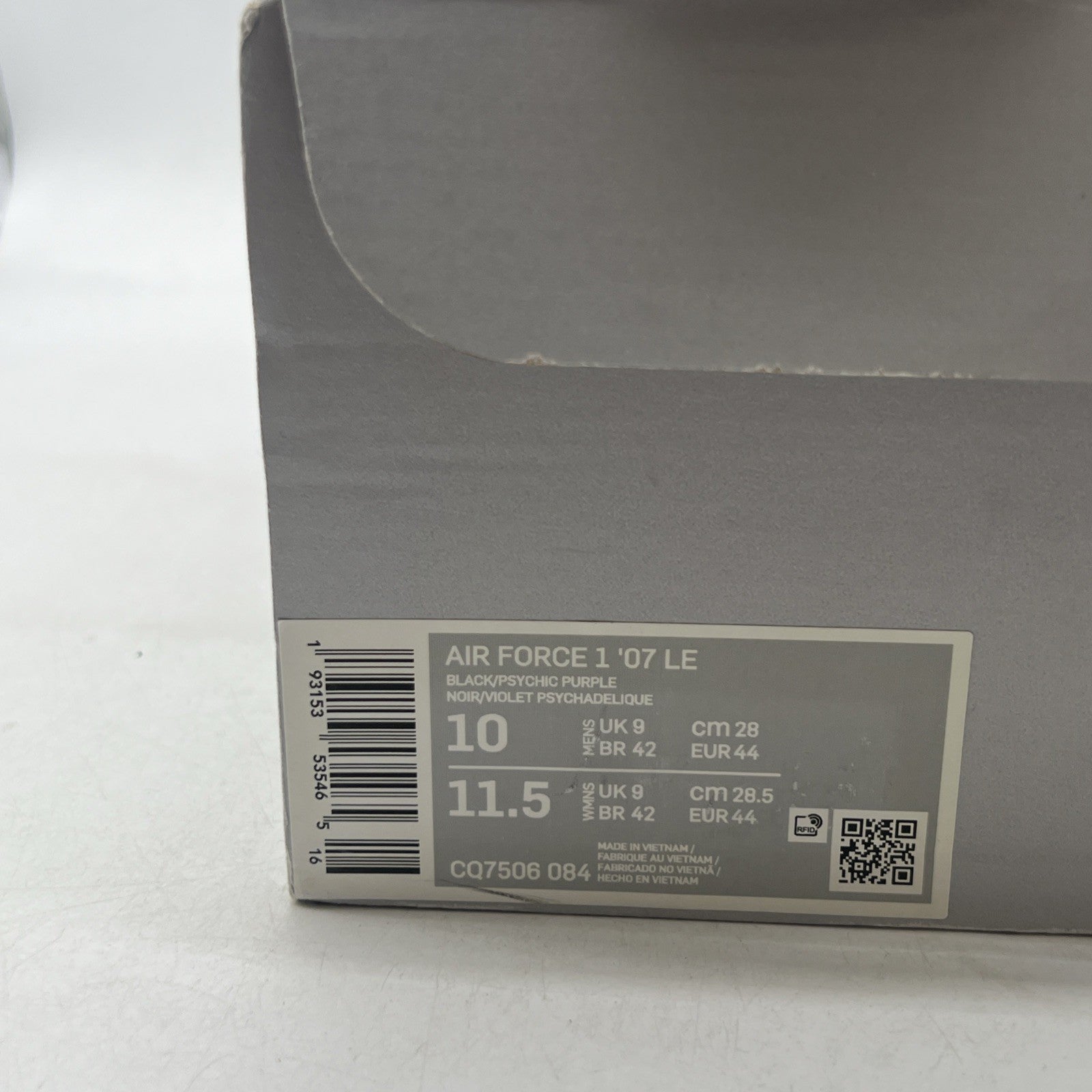 Size 10 - Nike Air Force 1 Low Shibuya - Black (CQ7506-084)