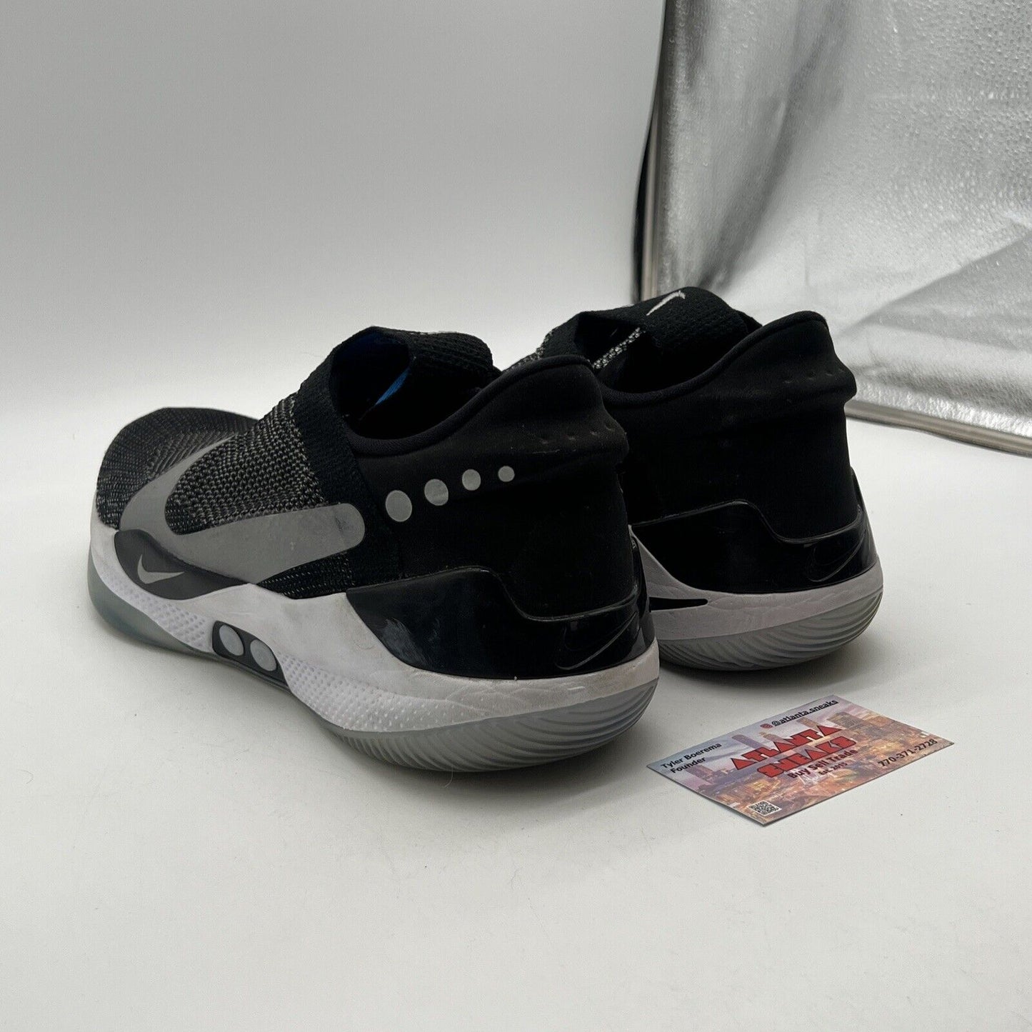 Size 13 - Nike Adapt BB Black - White Icey Black (AO2582-001)