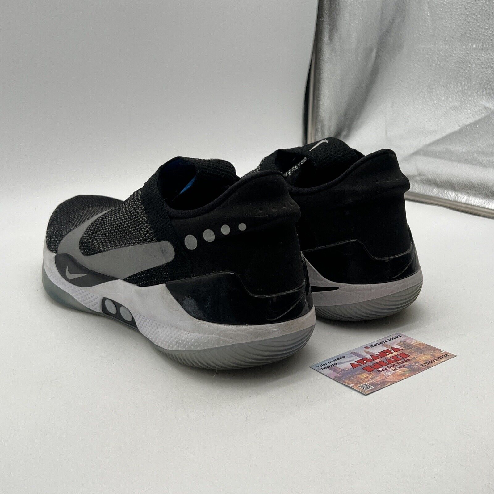 Size 13 - Nike Adapt BB Black - White Icey Black (AO2582-001)