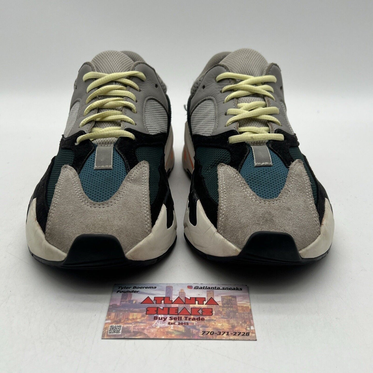 Size 9.5 - adidas Yeezy Boost 700 Low Wave Runner Grey Black Suede (B75571)