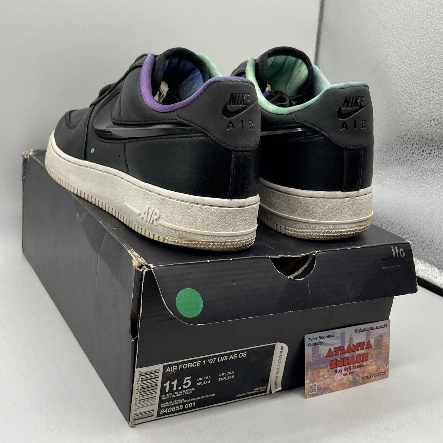 Size 11.5 - Nike Air Force 1 '07 LV8 QS All Star - Northern Lights