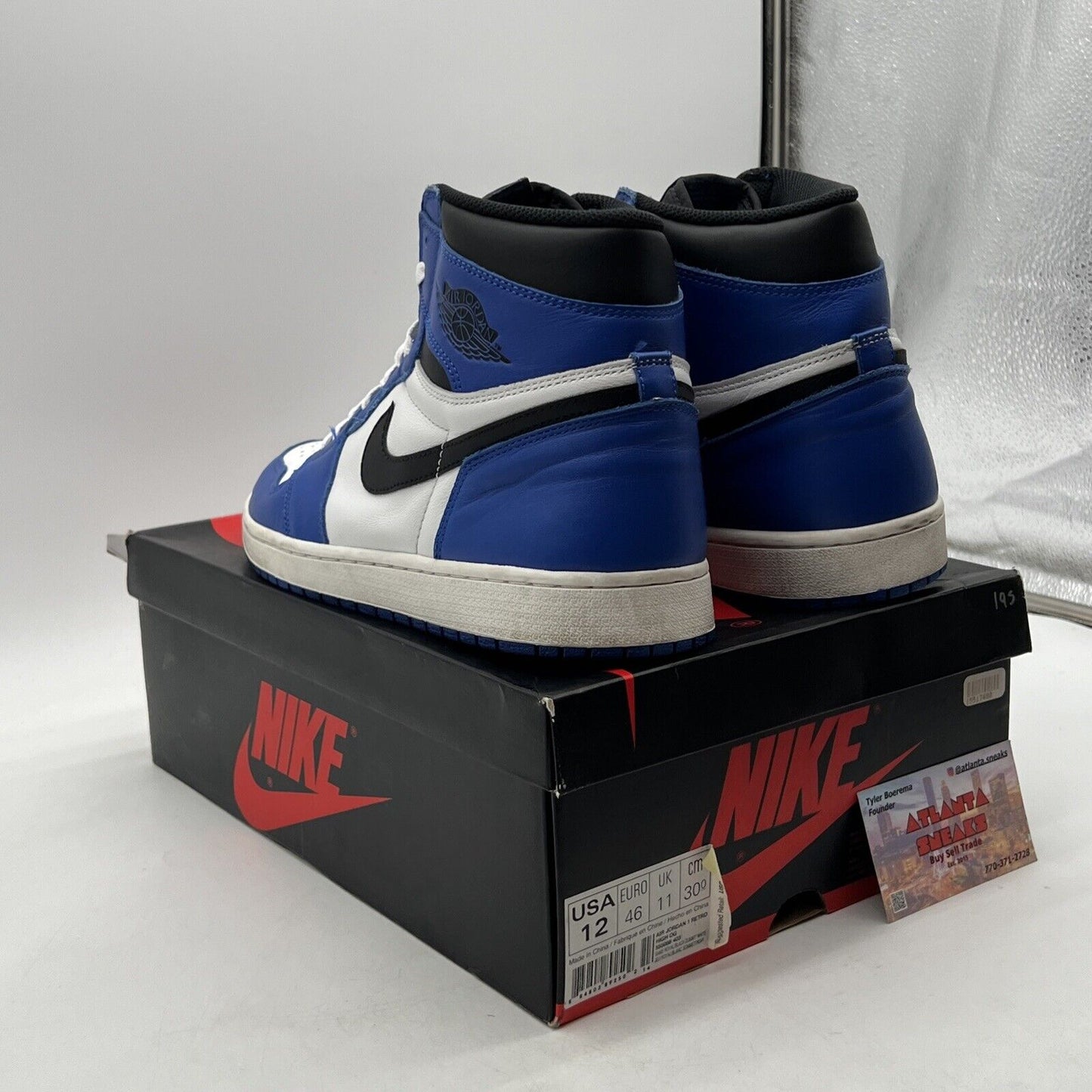 Size 12 - Jordan 1 Retro High OG Game Royal 2018 (555088-403)