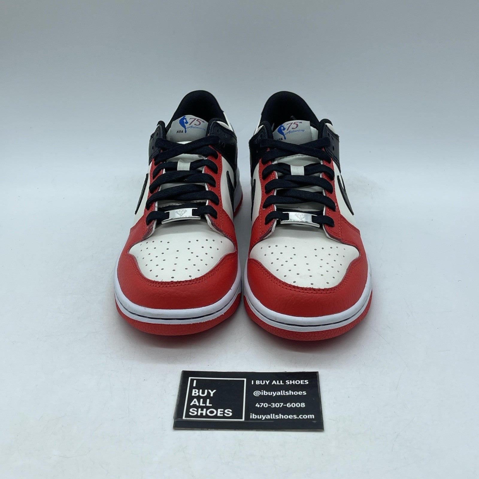 Size 7Y - Nike Dunk Low EMB x NBA Black (DO6288-100)