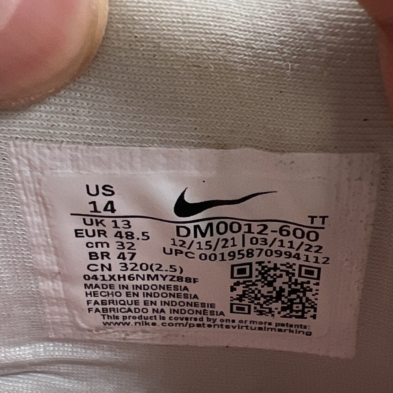 Size 14 - Nike Air Max 95 Anatomy Of Air (DM0012-600)