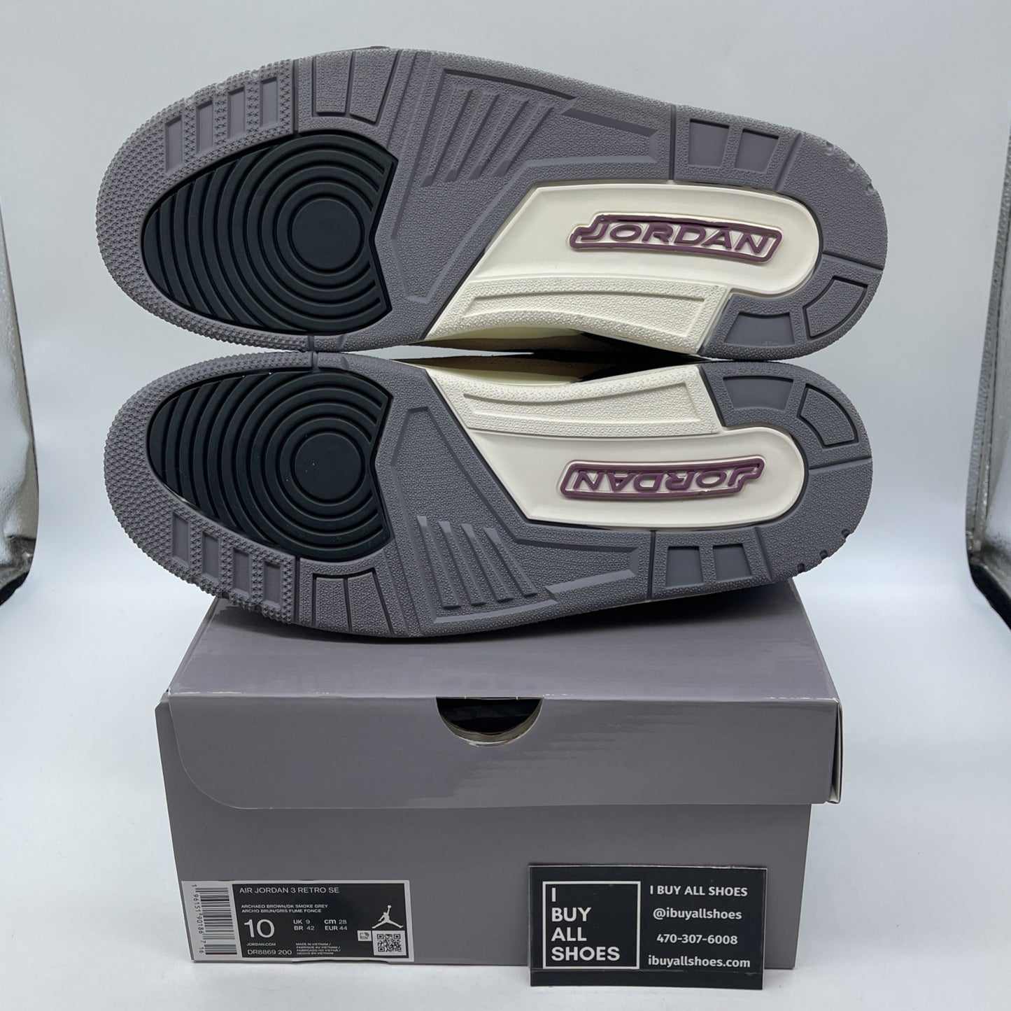 Size 10 - Air Jordan 3 Retro SE Winterized Brown Black Purple (DR8869-200)