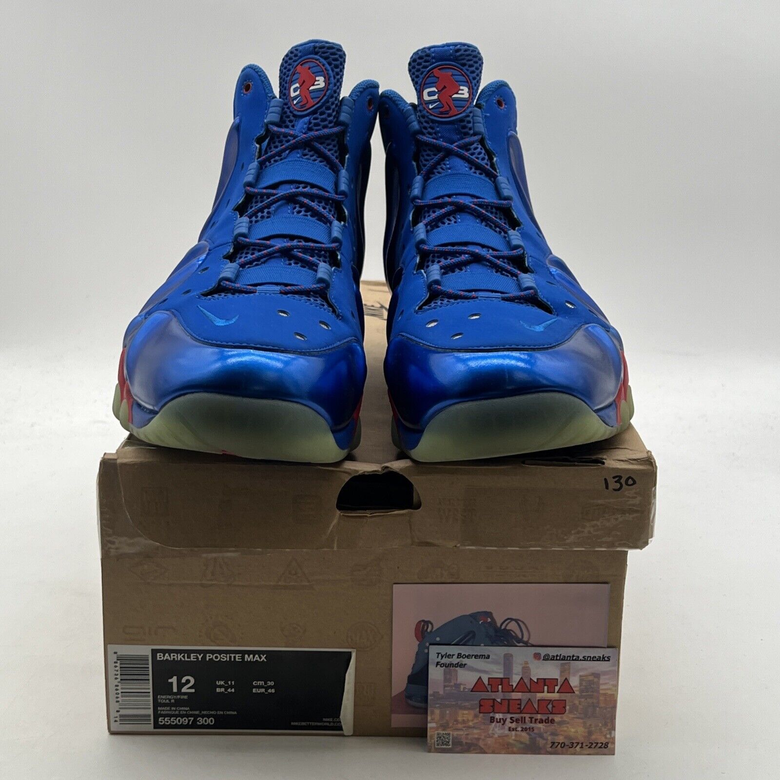Size 12 - Nike Barkley Posite Max Sixers (555097-300)
