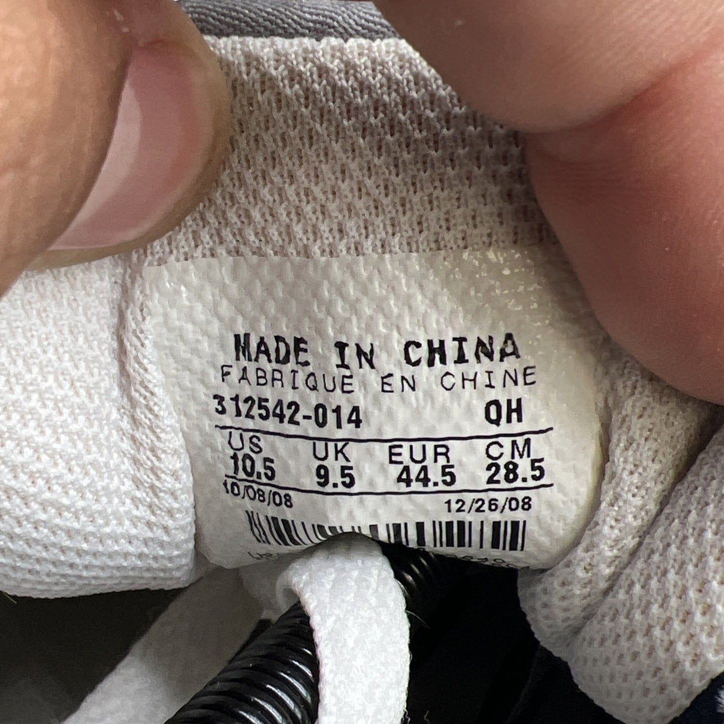Size 10.5 - Nike Air Max 1 Dark Grey Obsidian (312542-014)