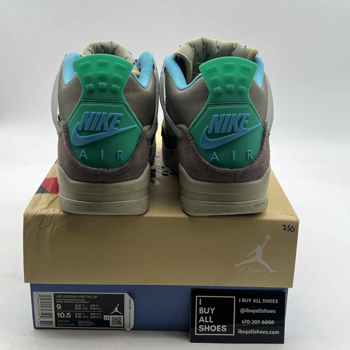Size 9 - Union LA x Air Jordan 4 Retro Taupe Haze (DJ5718-242)