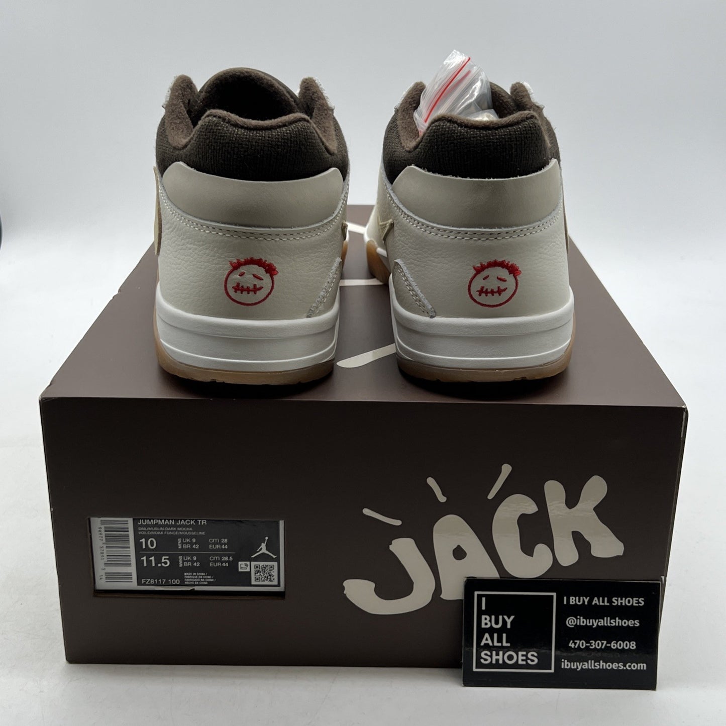 Size 10 - Travis Scott x Jordan Jumpman Jack TR Sail (FZ8117-100)