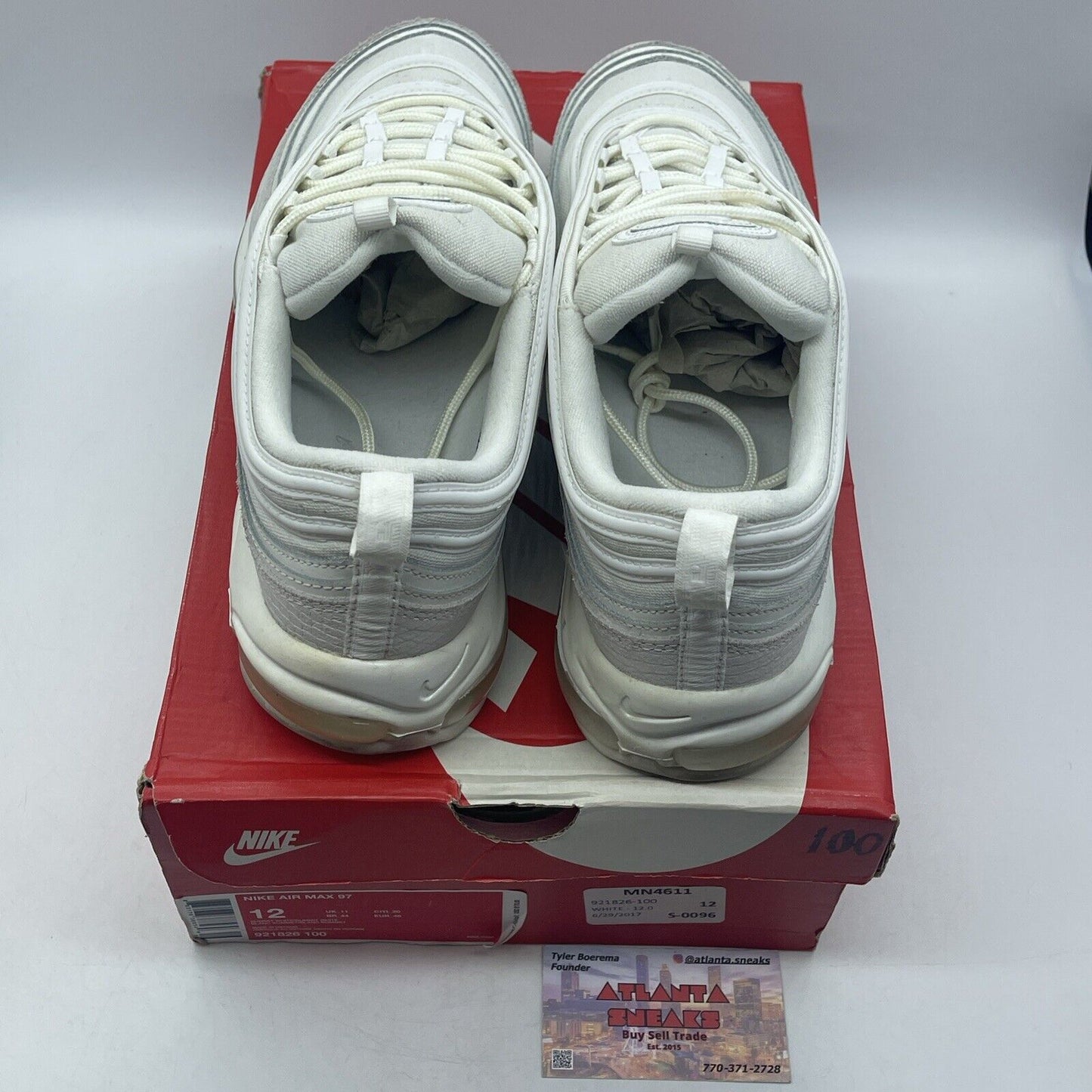 Size 12 - Nike Air Max 97 Summit White (921826-100)