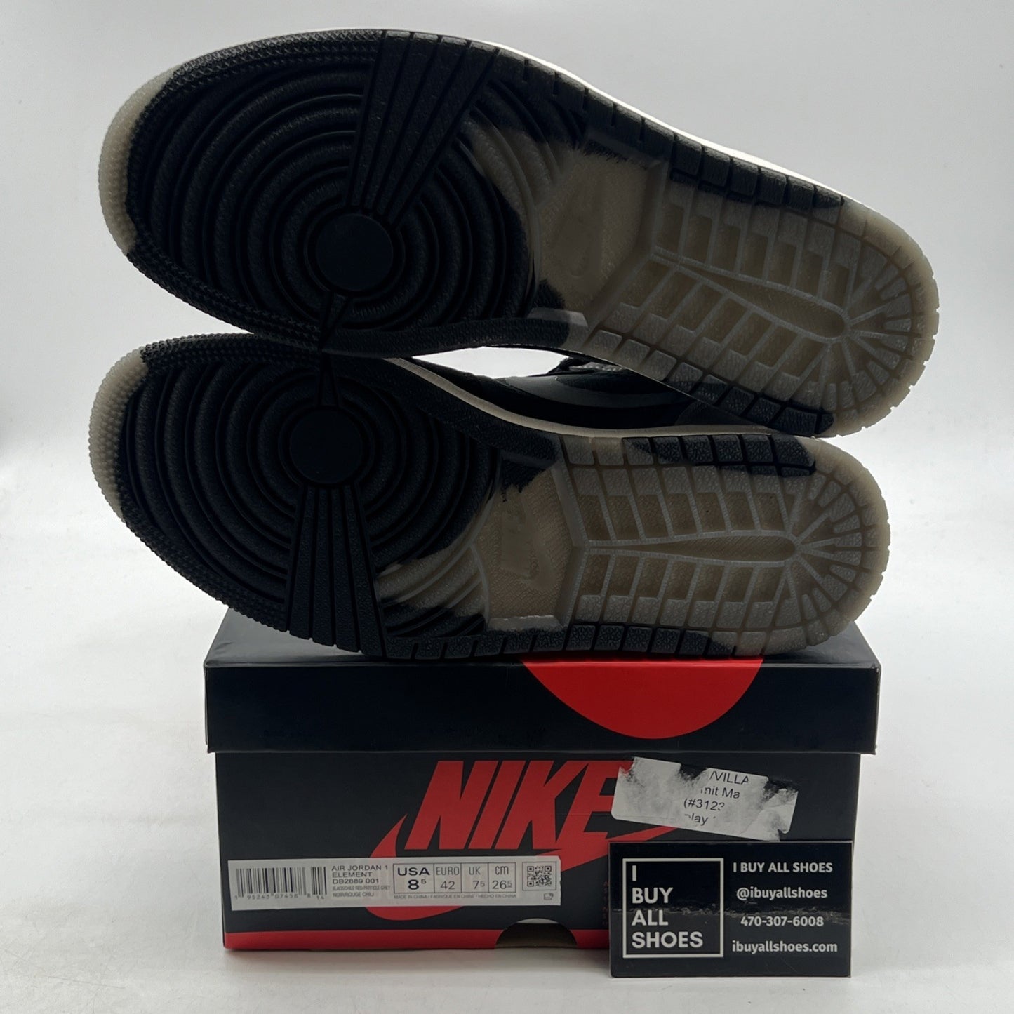 Size 8.5 - Air Jordan 1 Element GORE-TEX High Black Particle Grey (DB2889-001)