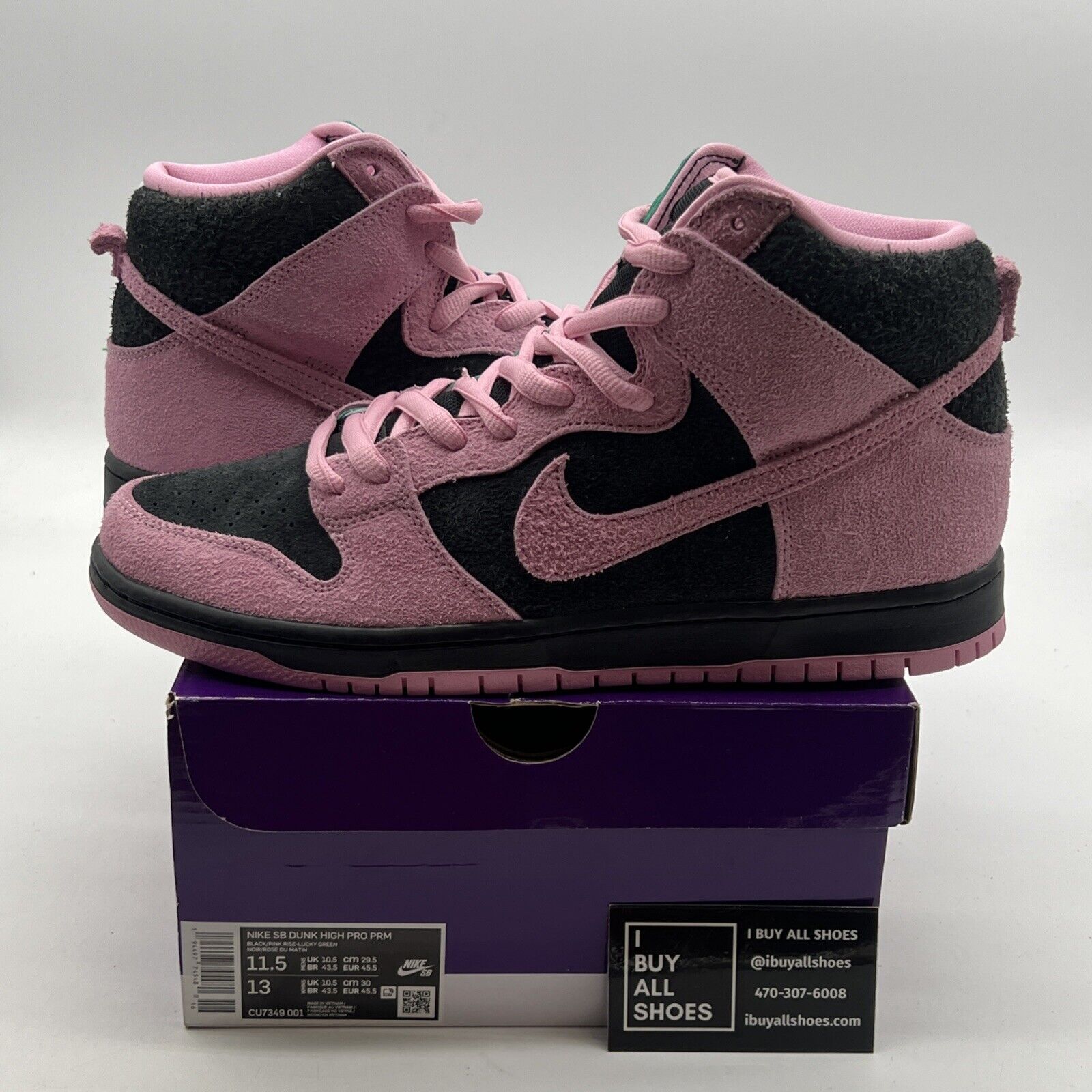 Size 11.5 - Nike Dunk Pro Premium SB High Invert Celtics (CU7349-001)