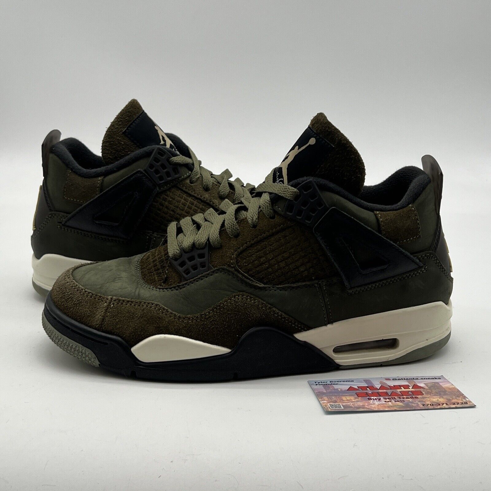 Size 8.5 - Air Jordan 4 SE Retro Low Craft - Olive (FB9927-200)