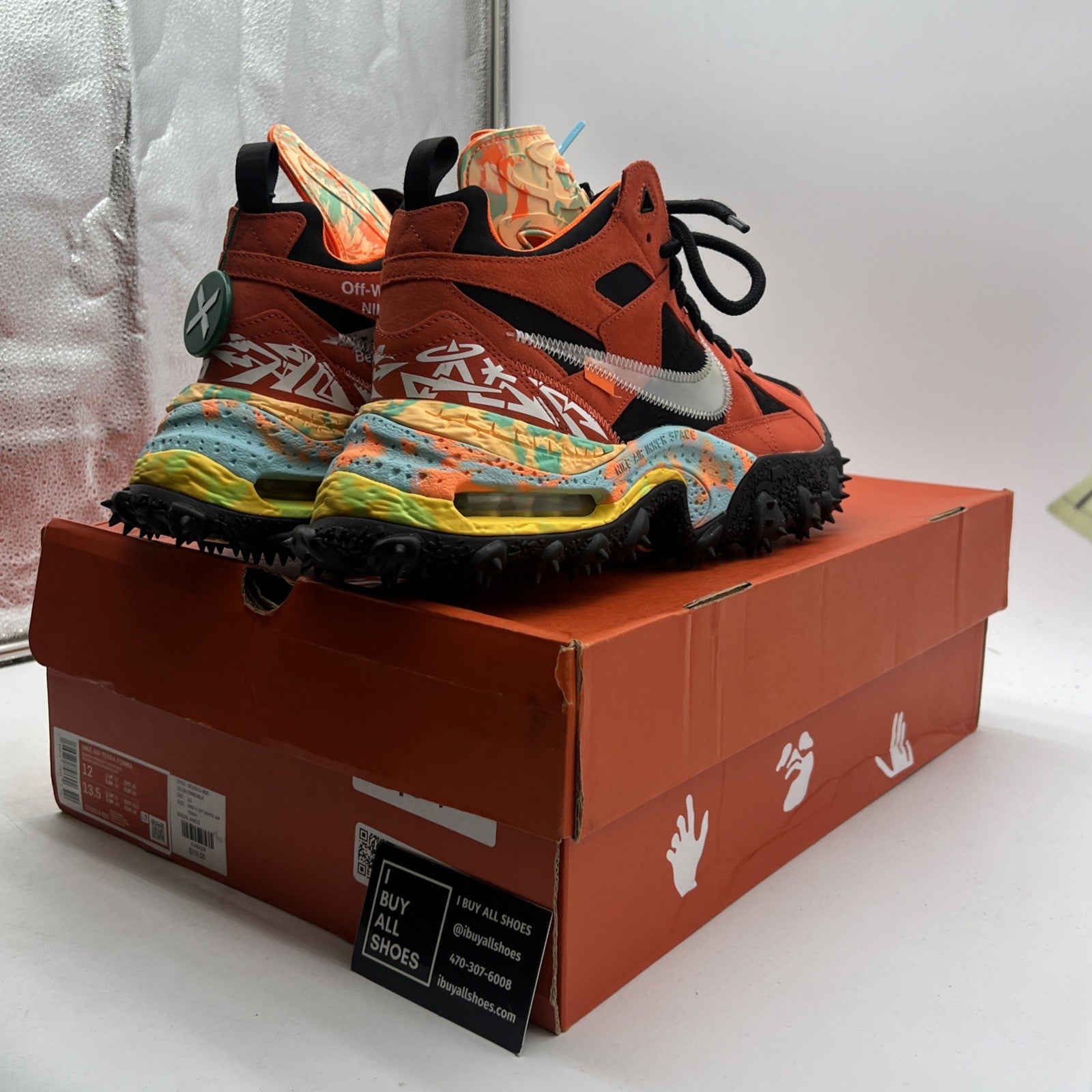Size 12 - Nike Off-White x Air Terra Forma Mantra Orange (DQ1615-800)