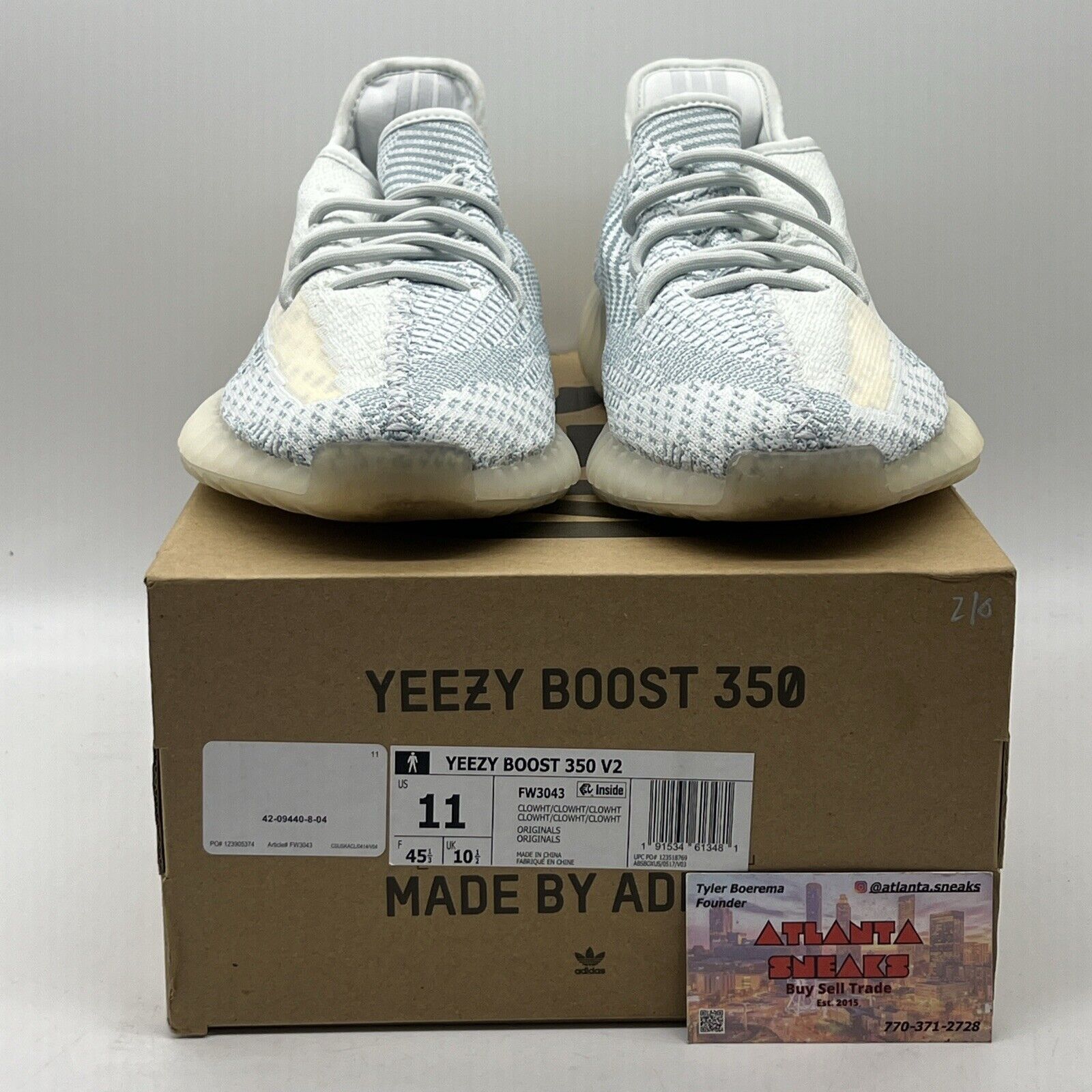 Size 11 - adidas Yeezy Boost 350 V2 Cloud White Non-Reflective (FW3043)