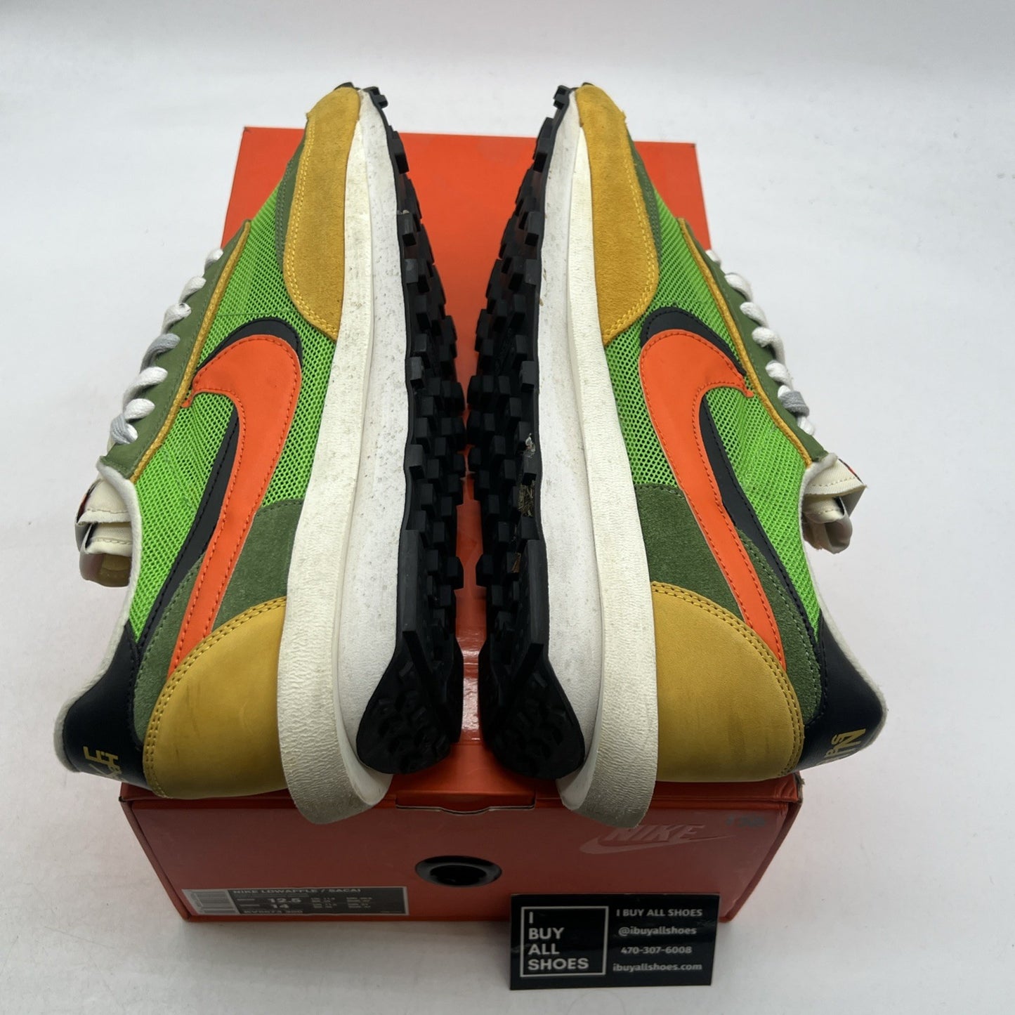 Size 12.5 - sacai x Nike LDWaffle Green Gusto (BV0073-300)