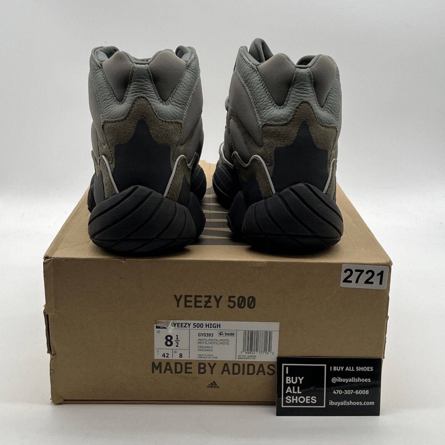 Size 8.5 - Adidas Yeezy 500 High Mist (GY0393)