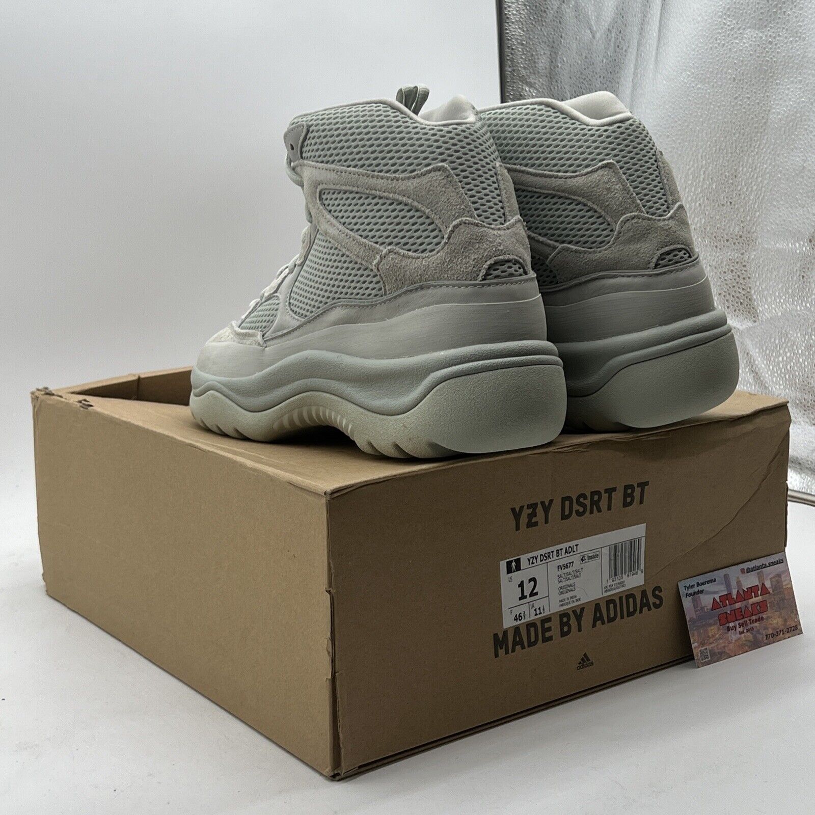 Size 12 - adidas Yeezy Desert Boot Salt - (FV5677)