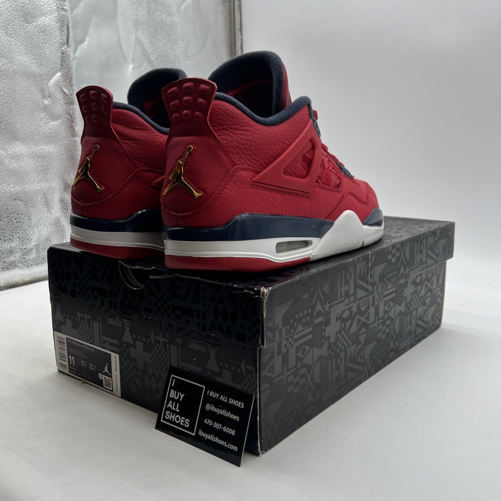 Size 11 - Air Jordan 4 Retro FIBA (CL1184-617)