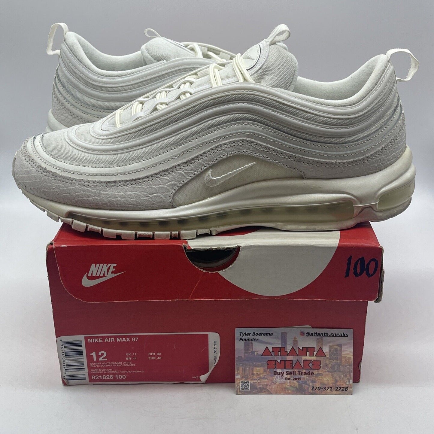 Size 12 - Nike Air Max 97 Summit White (921826-100)