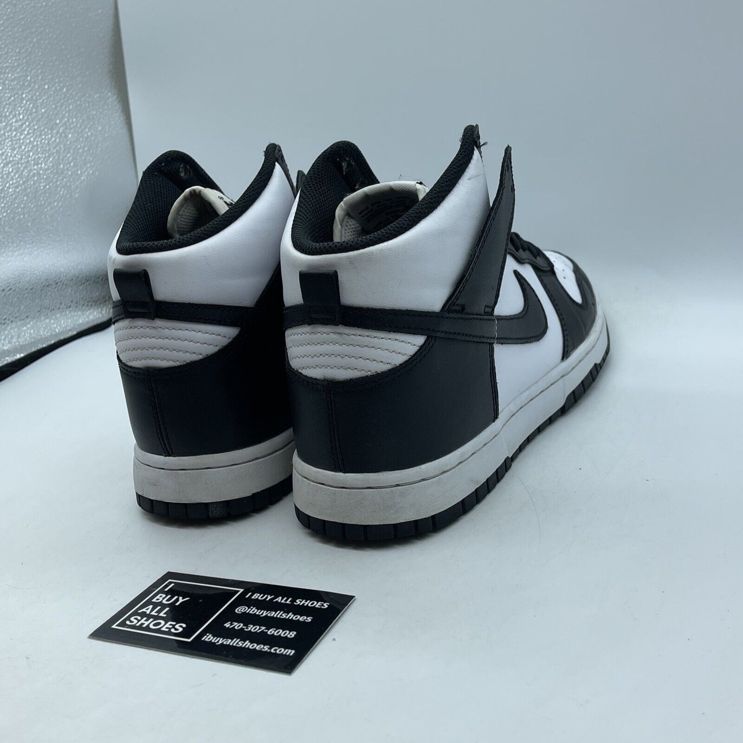Size 10 - Nike Dunk High Black White Leather (DD1399-105)